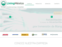 Tablet Screenshot of liningmexico.com